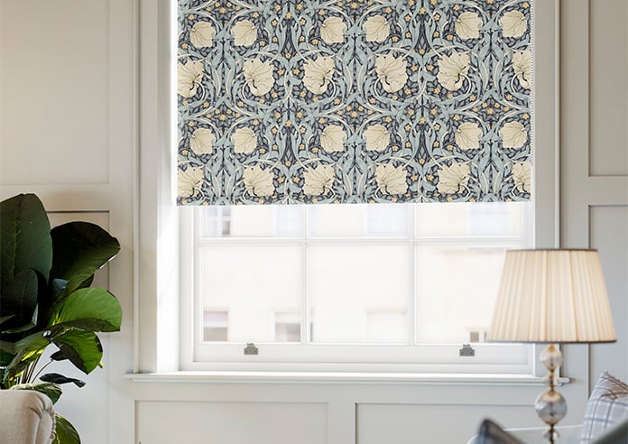 William Morris At Home Pimpernel, Indigo - Twist&Fit Roller Blind - Image 5